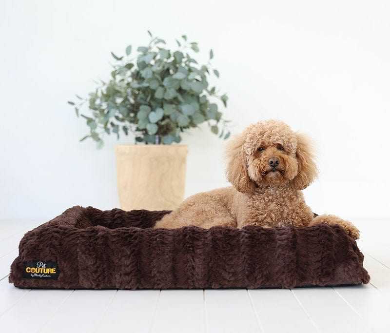 Brown Plume Pet Bed COVER ONLY