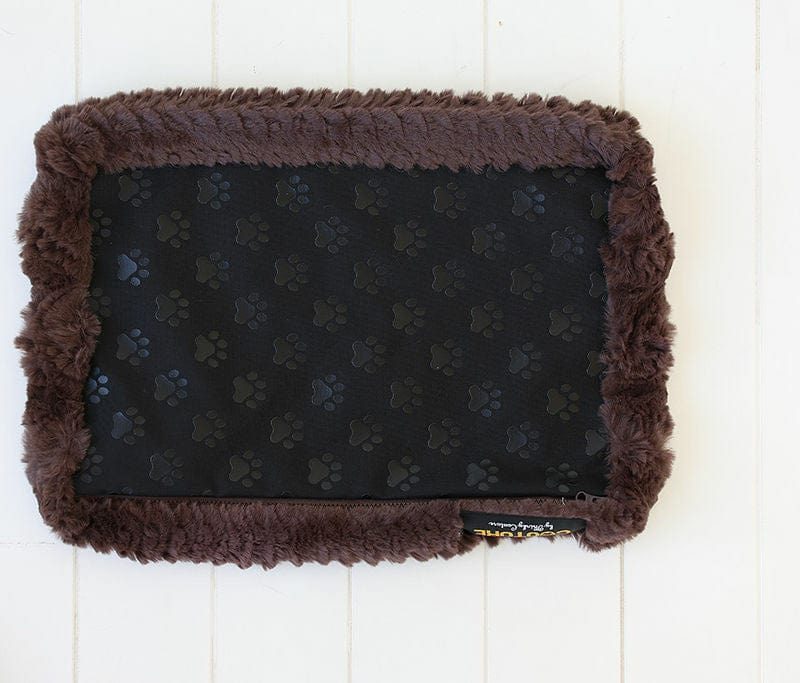 Brown Plume Pet Crate Pad COVER ONLY