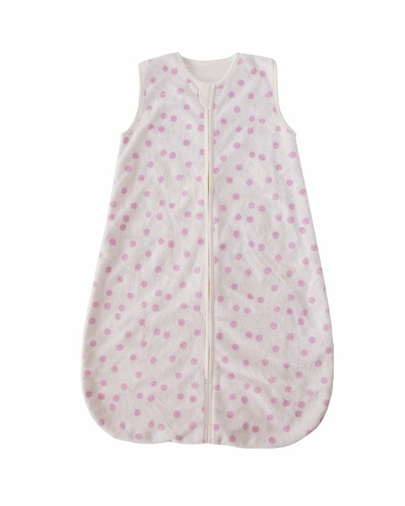 Dot Pink Wearable Minky Blanket