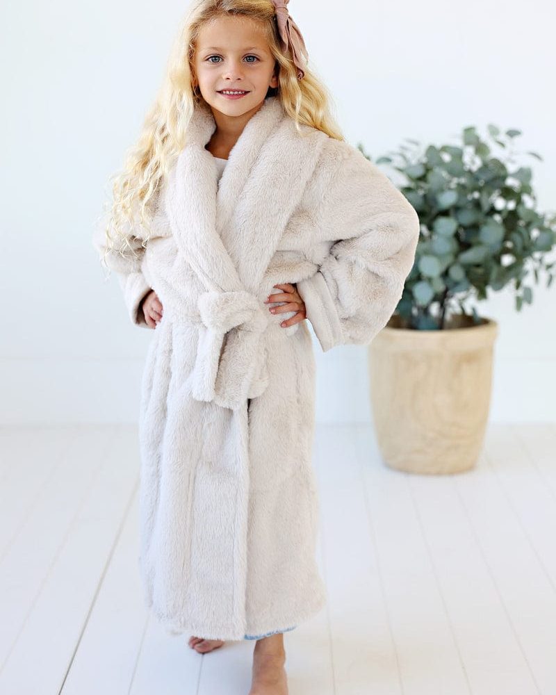 Kids Cream Robe