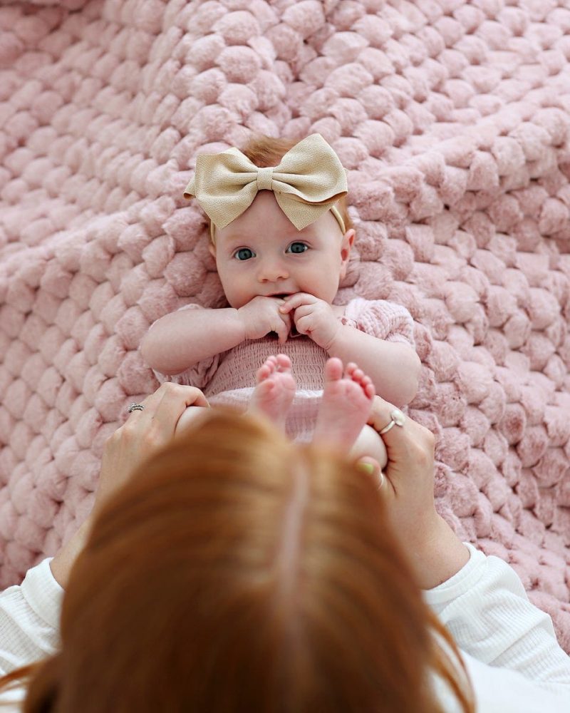 Belgian Waffle Dusty Rose Blanket
