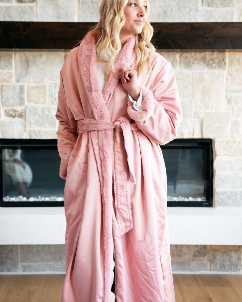 Satin Blush Robe