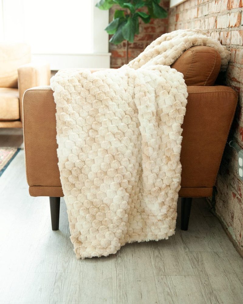 Belgian Waffle Caramel Blanket
