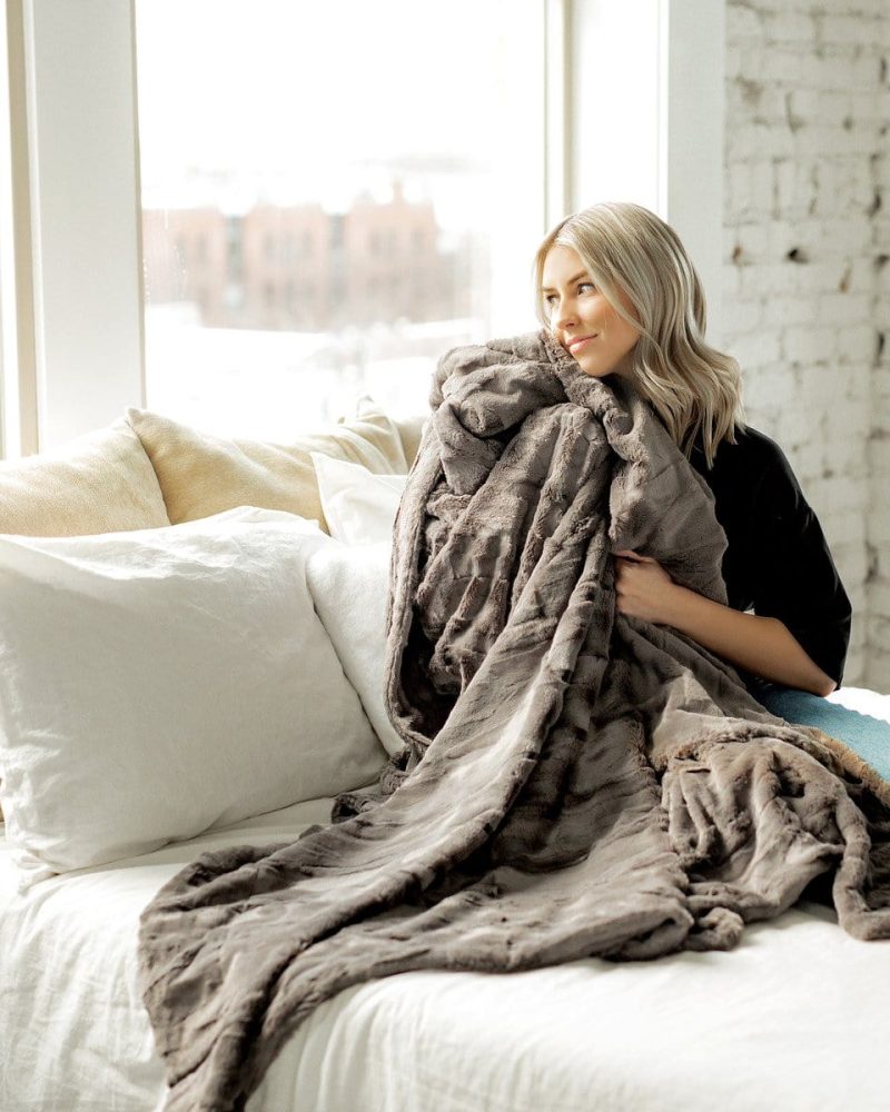 Sorbet Charcoal Blanket