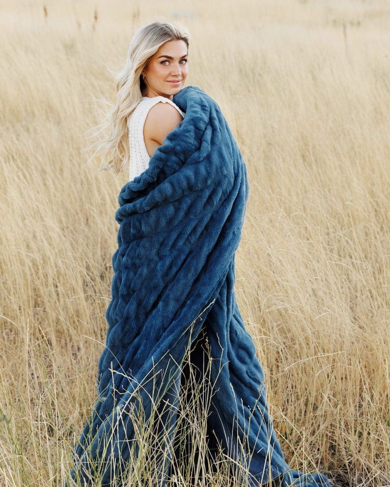 Hugs Midnight Blue Blanket
