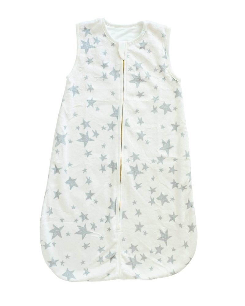 Silver Star Wearable Minky Blanket